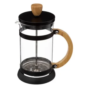 Black Bamboo Coffee Maker – 60cl Transparent