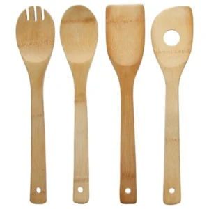 Bamboo Utensil Set (4 pcs) – Natural